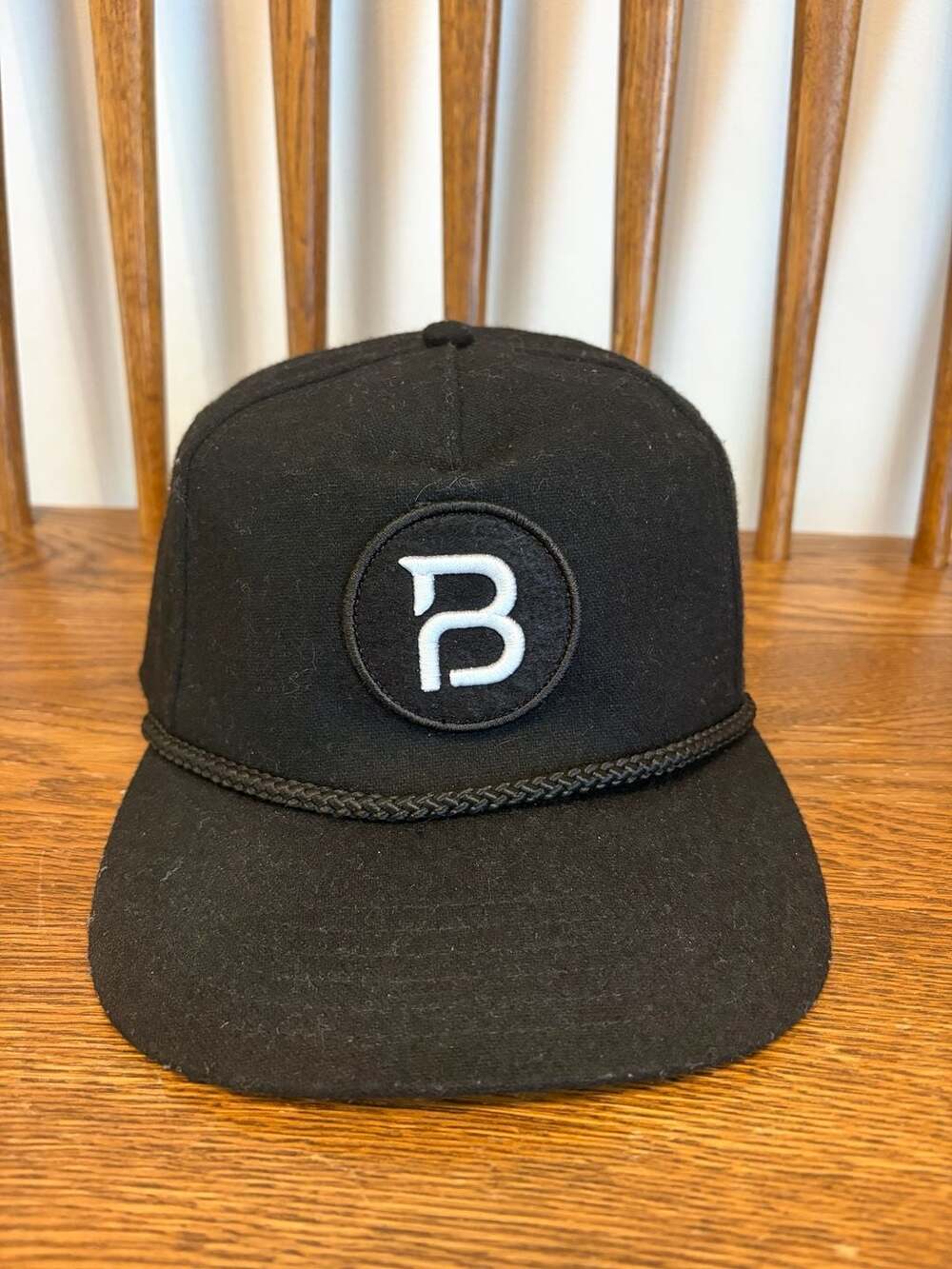 BYLT Premium Basics Black Wool Rope Hat Snapback